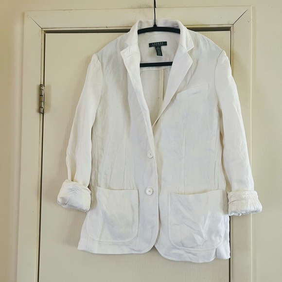 Ralph Lauren Coastalcore tennis prep prep school minimalist Linen blazer 12 - Picture 1 of 10